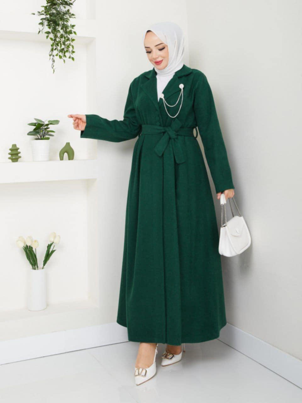 00413760-4672-488a-b5fa-c2455ccc8287 Robe manteau verte – Image 1