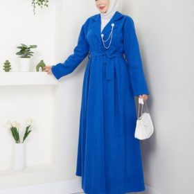 Robe manteau bleu