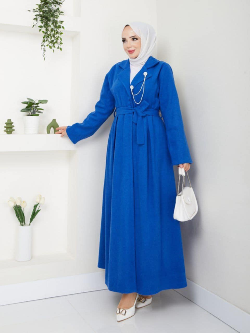 14625350-a795-4bb6-8623-2e9ae1bd92d4 Robe manteau bleu – Image 1