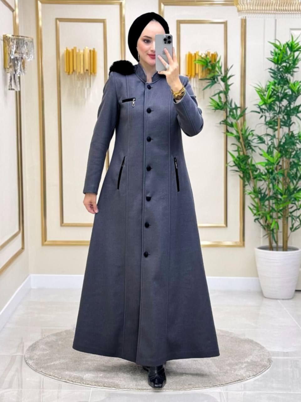 2a1d3c40-6e5b-4d6f-83e5-ee49bdd5a8d6 Manteau longue gris – Image 1
