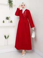 Robe manteau rouge