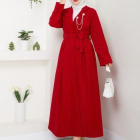 Robe manteau rouge
