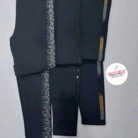 Pantalon noir avec argent