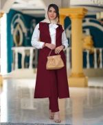 Ensemble 3 piéces bourdeau avec blazer long