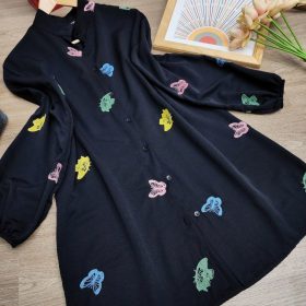 Liquette noir papillion