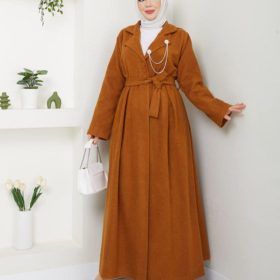 Robe manteau camel