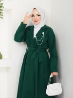 Robe manteau verte – Image 2