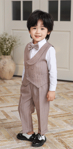 Costume Rayé 4piéces – Image 3