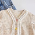 Ensemble Cardigan Maille & Jean Cœurs – Image 3