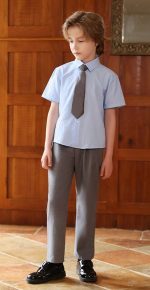 Ensemble Garçon Uniforme gris 3piéces